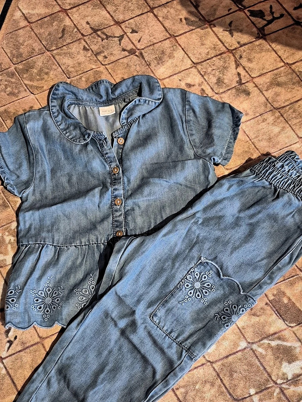 NEXT Two-Piece Denim Set Boys Size 2-3Y Like New